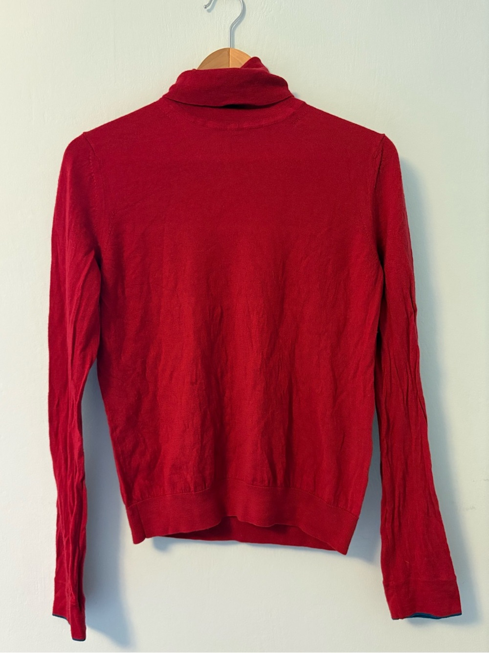 Paul Smith Red Wool Turtleneck Medium